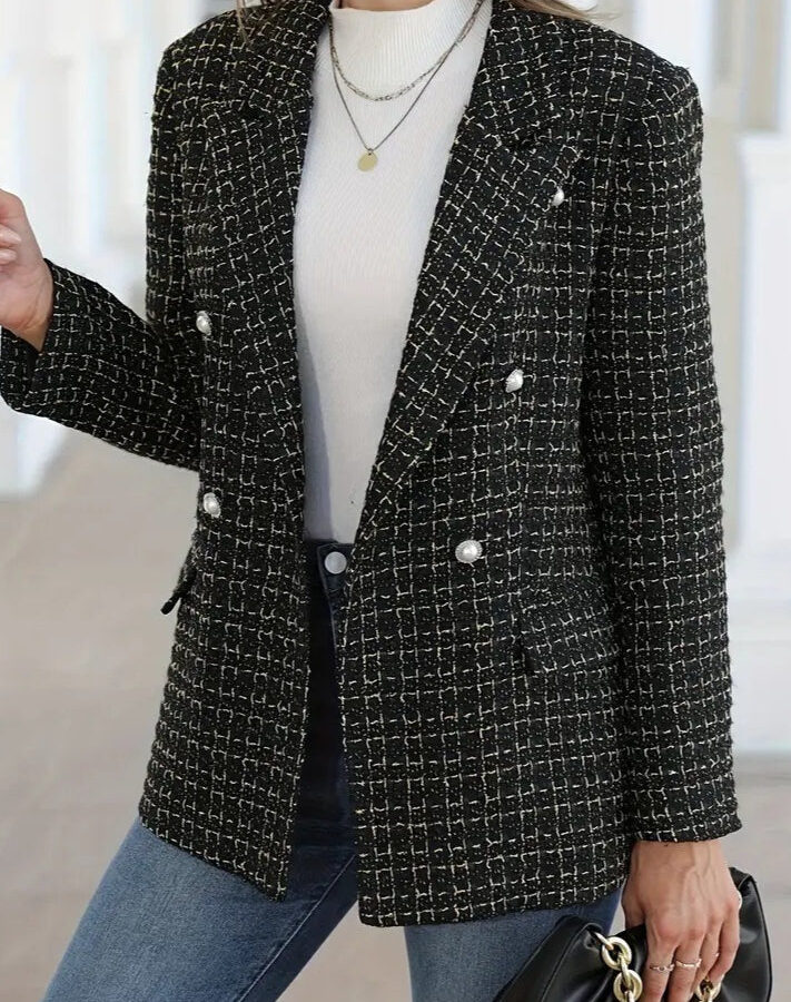 Double-Breasted Casual Blazer